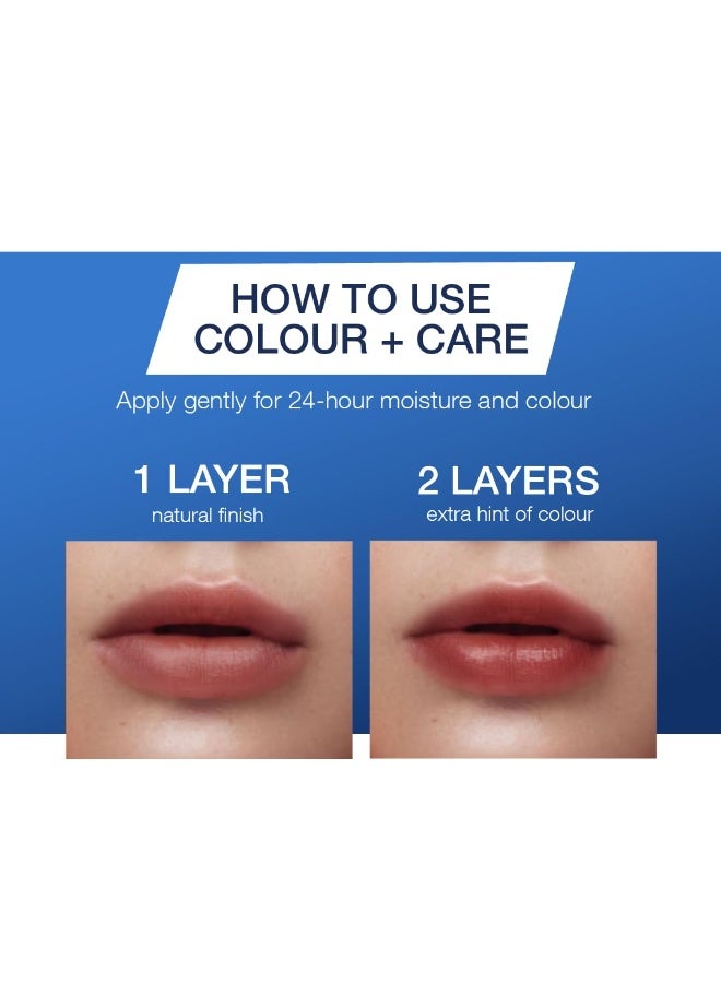 Vaseline Lip Care | Colour+Care Blooming Pink Tinted Lip Balm Stick | up to 24Hr* moisturization | with manuka honey | 3g - Image 4